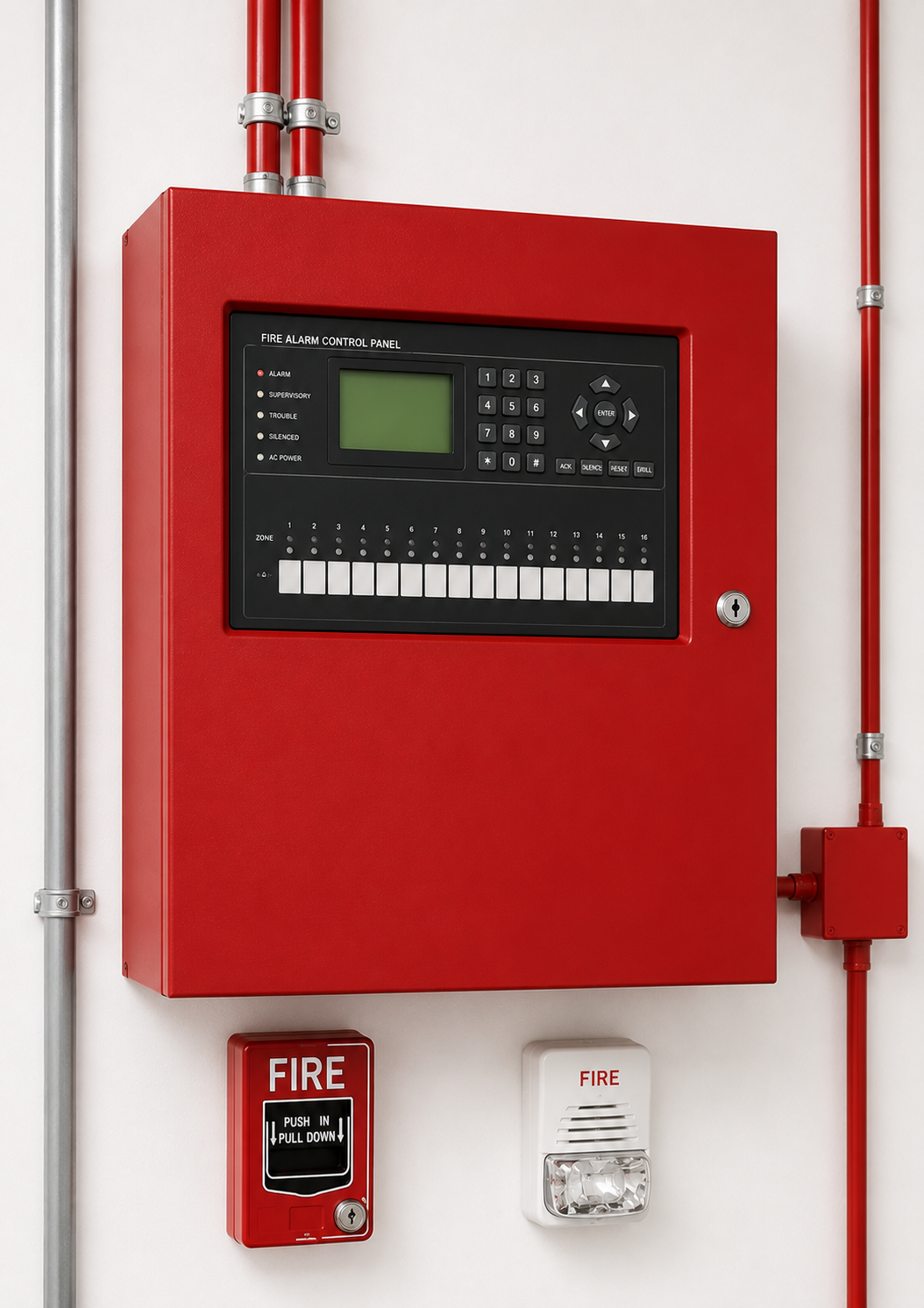 Instalación de panel contra incendio YACHA
